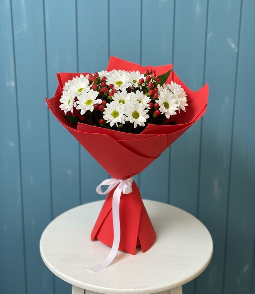 Букет цветов из: Хризантемы в Авдотьино