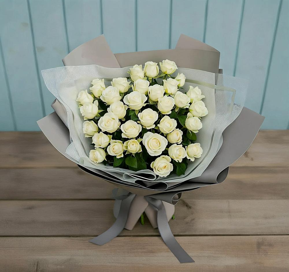 Букет Белоснежная нежность в Авдотьино