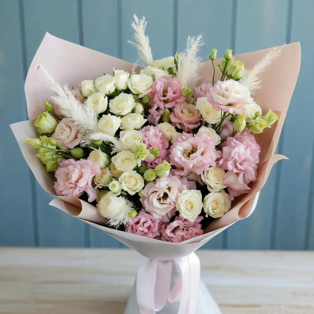 Букет цветов из: Альстромерии и Розы в Авдотьино