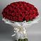 Букет 101 Красная роза Блэк Мэджик в Авдотьино