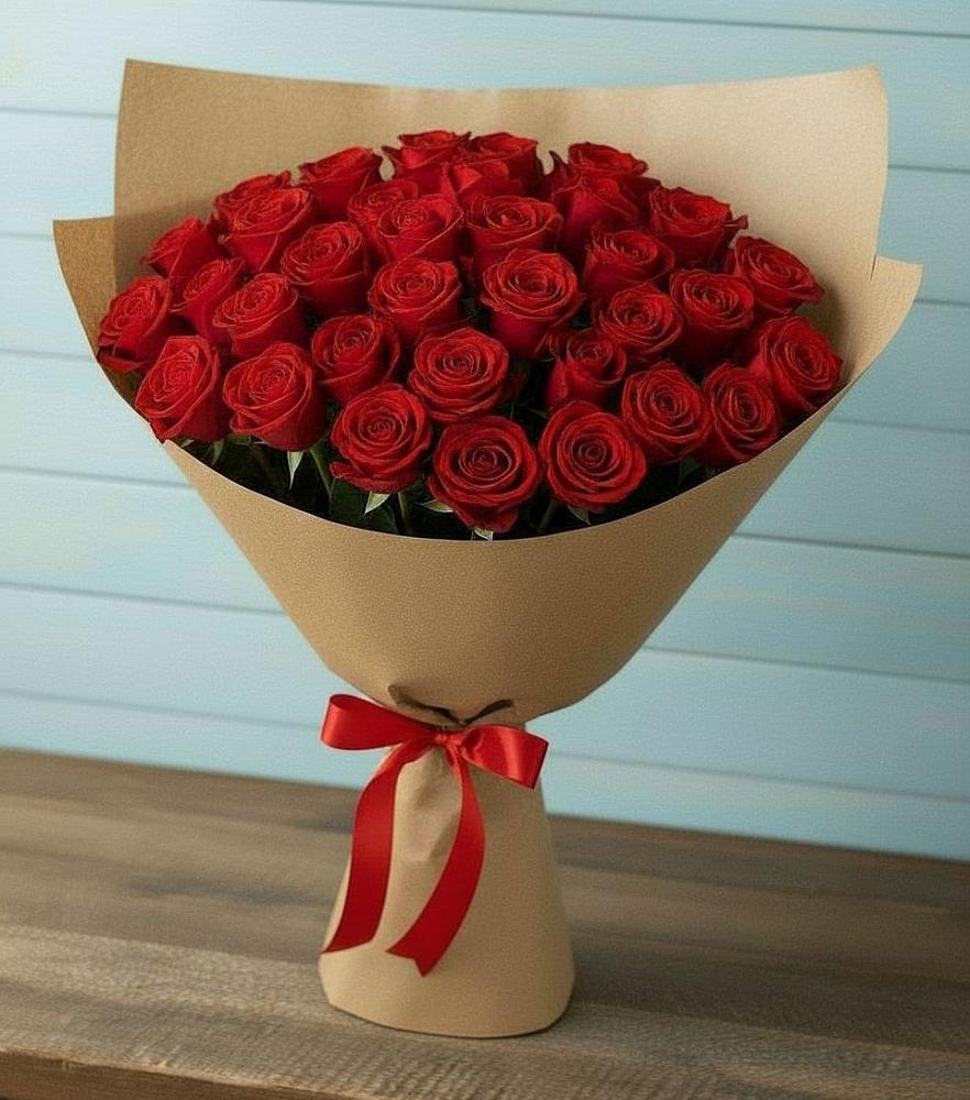 Букет Красные розы Милано в Авдотьино