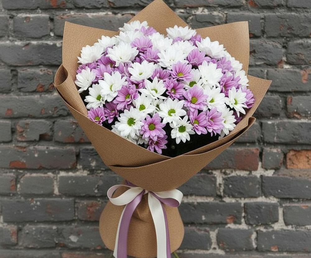 Букет цветов из: Хризантемы в Авдотьино