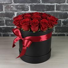 Цветочная композиция из Розы в шляпной коробке в Авдотьино