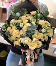 Букет цветов из:  Розы и Лизиантусы #REPLACE_PRED# Авдотьино