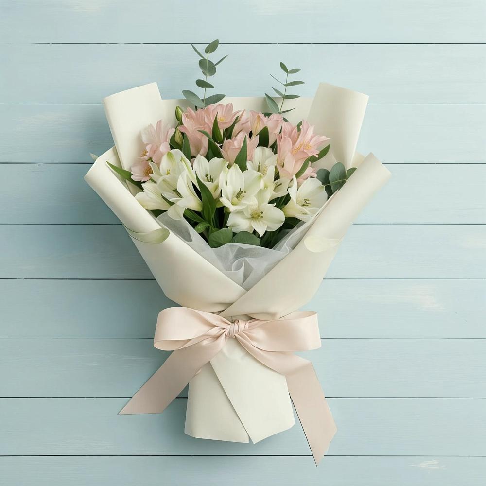 Букет цветов из: Альстромерии в Авдотьино