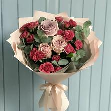 Букет цветов из:  Гвоздики и Розы в Авдотьино
