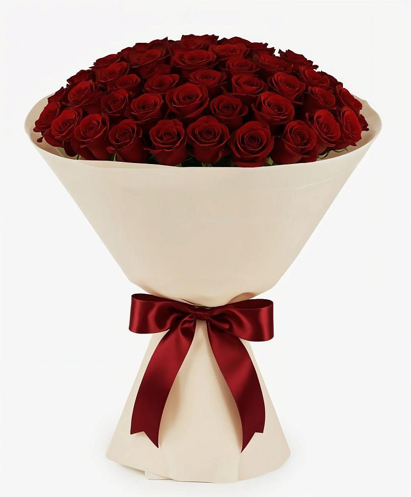 Букет 101 Бордовая роза Блэк Бакарра в Авдотьино