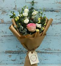Букет цветов из:  Розы и Лизиантусы #REPLACE_PRED# Авдотьино